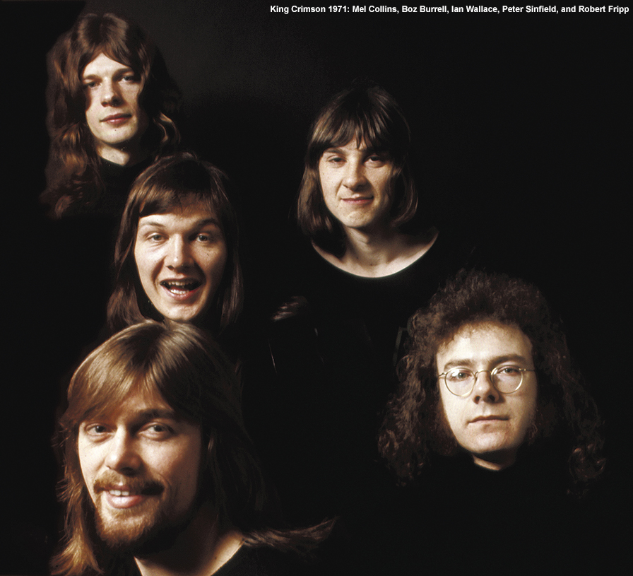 King Crimson Robert Fripp Boz Burrell Mel Collins