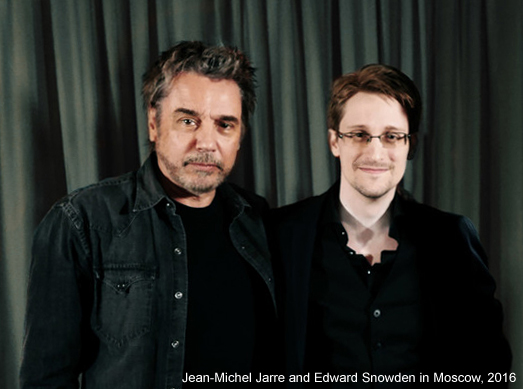 Jean-Michel Jarre and Edward Snowden